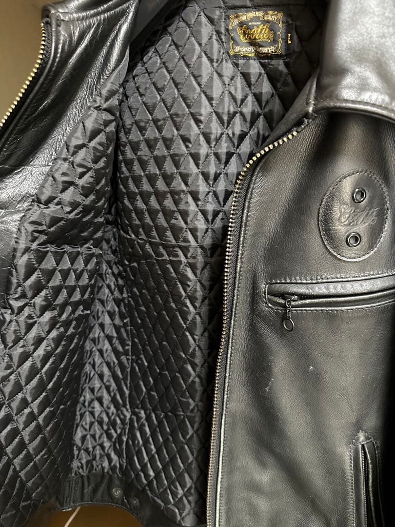再出品‼️希少 cootie クーティー レザーJKT L kj氏着用