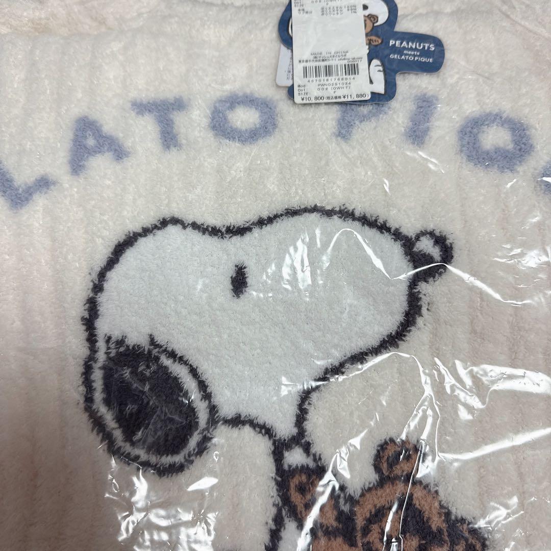 新品 ジェラートピケ SNOOPY×BEAR ジャガードワンピース スヌーピー