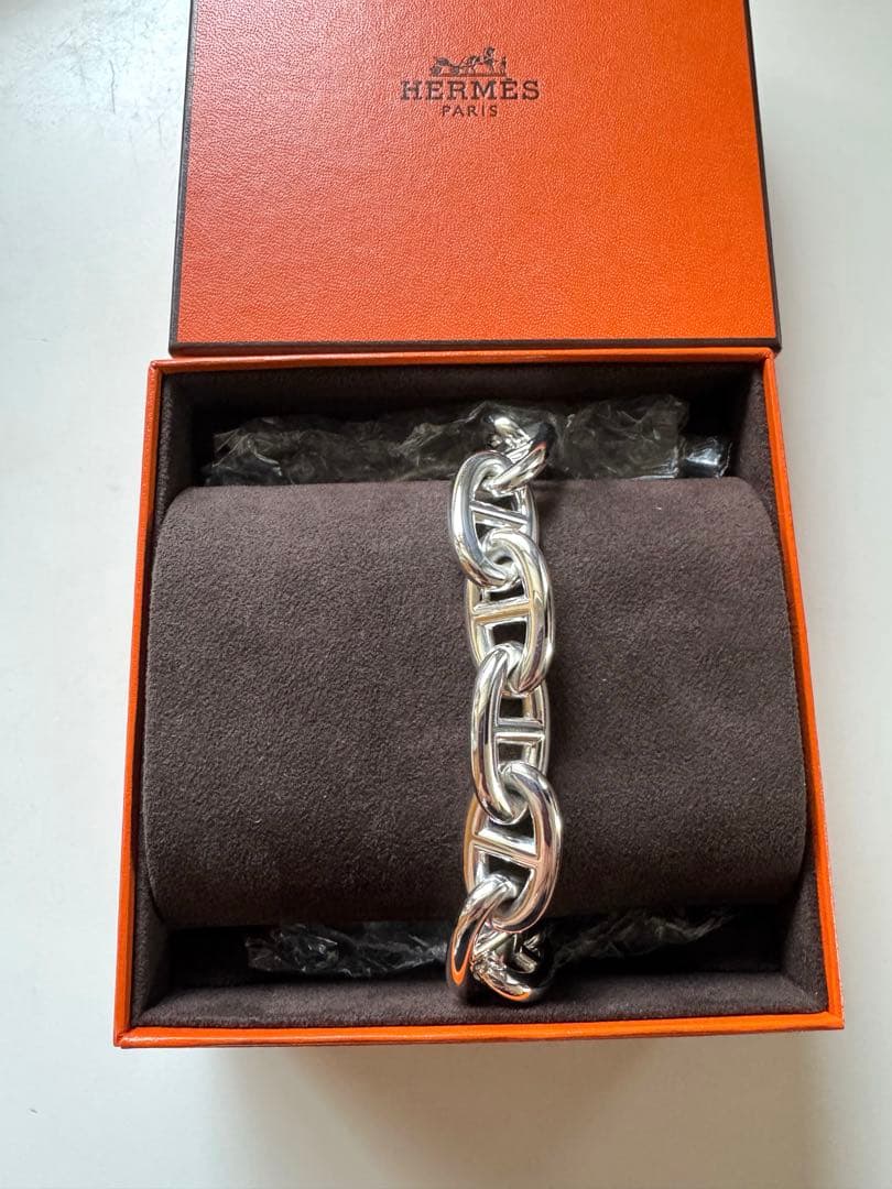 エルメス シェーヌ・ダンクル ブレスレット TGM 12コマ