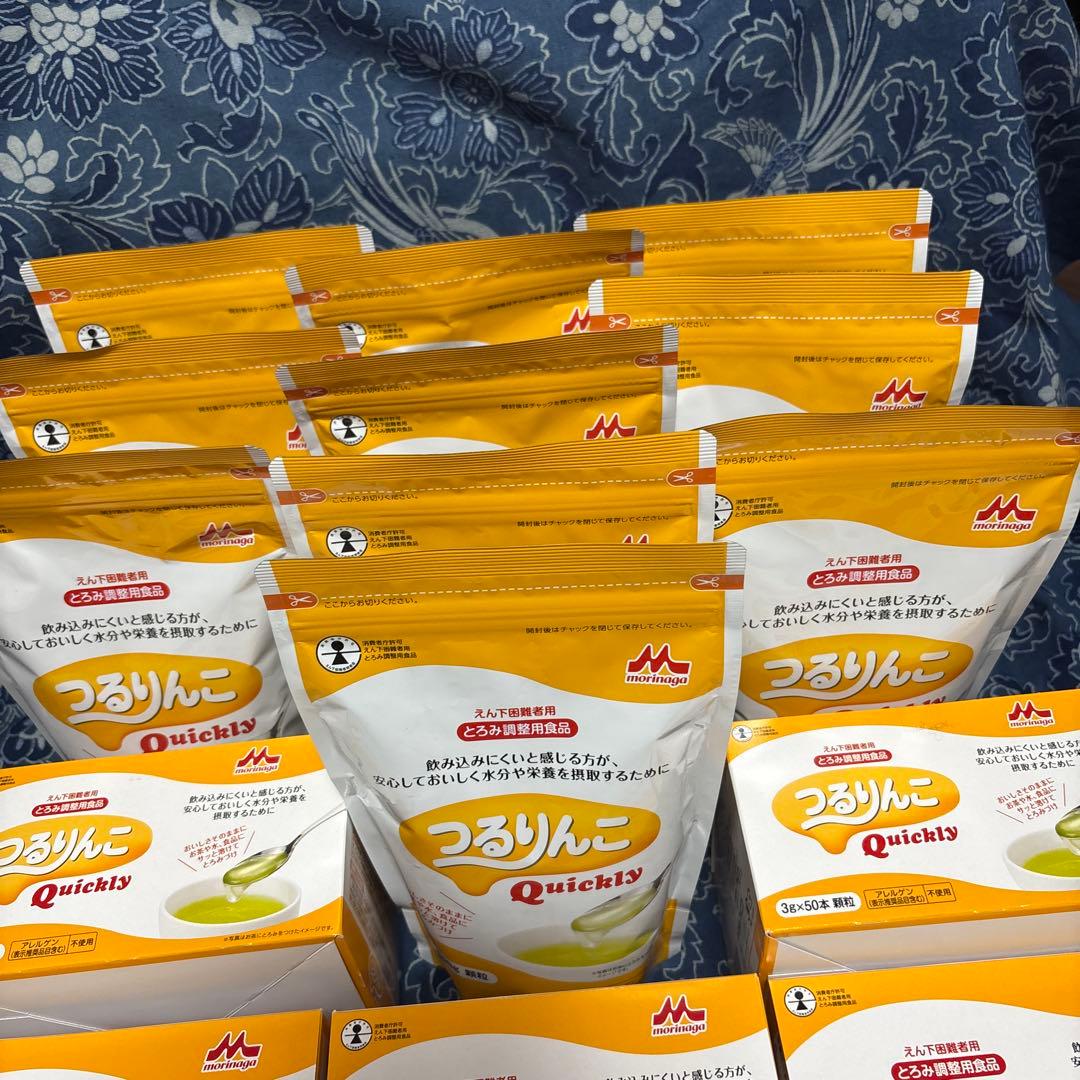 森永つるりんこ★「300g✖️10袋」+「3g×50本」×5箱★とろみ調整用食品