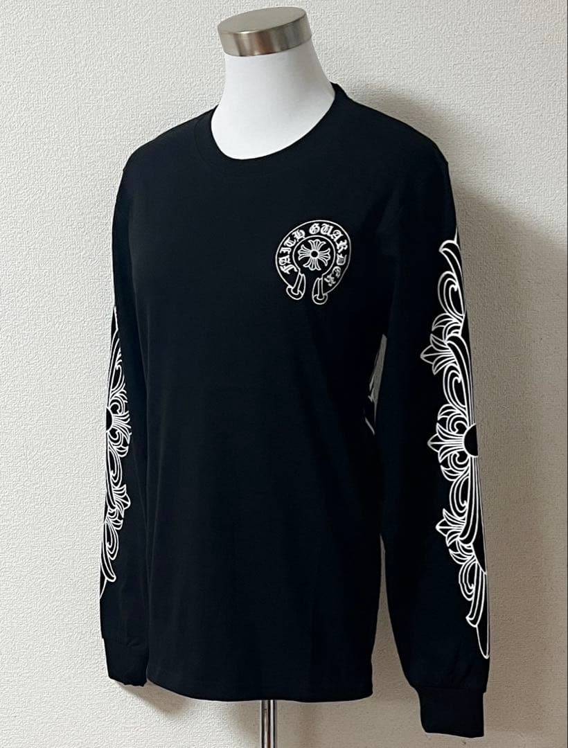 CHROME HEARTS クロムハーツ 長袖Tシャツ ロンT ブラック