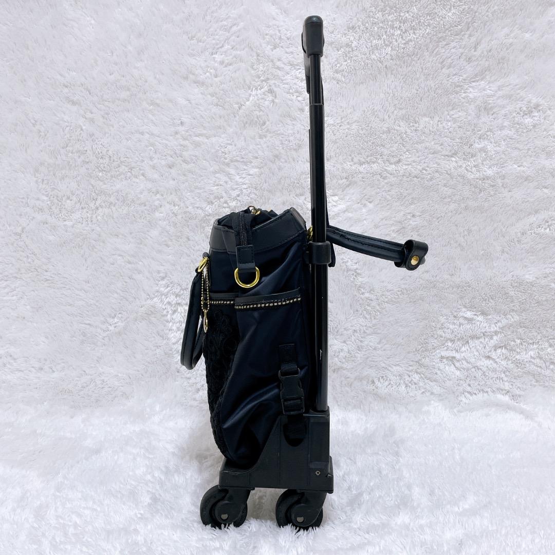 SWANY スワニー キャリーバッグ 近沢レース コラボ ブラック 黒