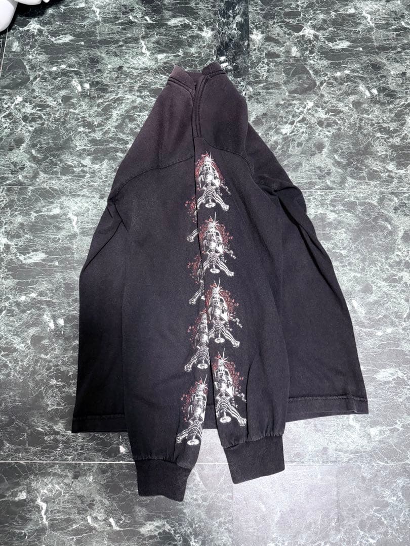 FUCT SSDD ファクトUSA製 ロングTシャツ　ロンT スカル　ドクロ　S