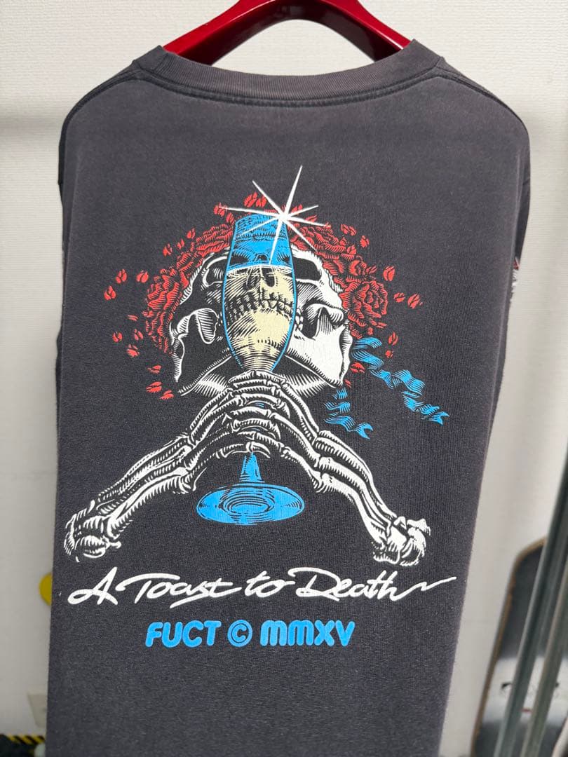 FUCT SSDD ファクトUSA製 ロングTシャツ　ロンT スカル　ドクロ　S