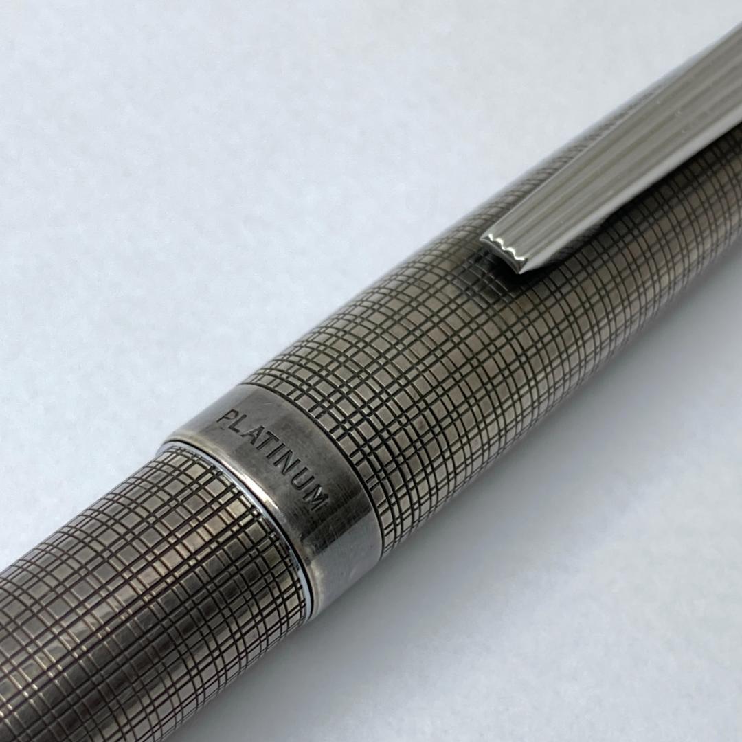 銀製 14KWG プラチナ万年筆 本軸 スターリングシルバー