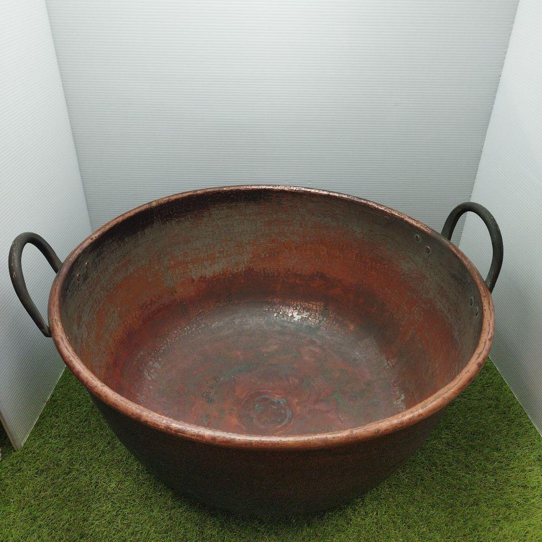 K*X様 銅鍋　銅製　大鍋　63.5cm✕29.5cm　アンティーク