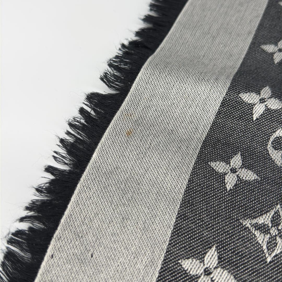 【極美品】ルイヴィトン ショール モノグラム デニム 大判ストール スカーフ