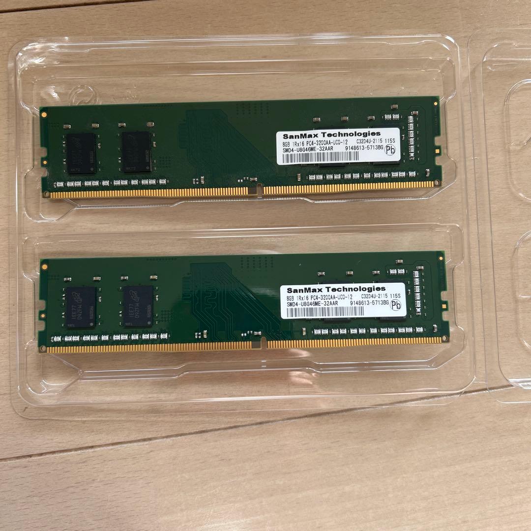 SanMax Technologies 8GB DDR4メモリ PC4-3200