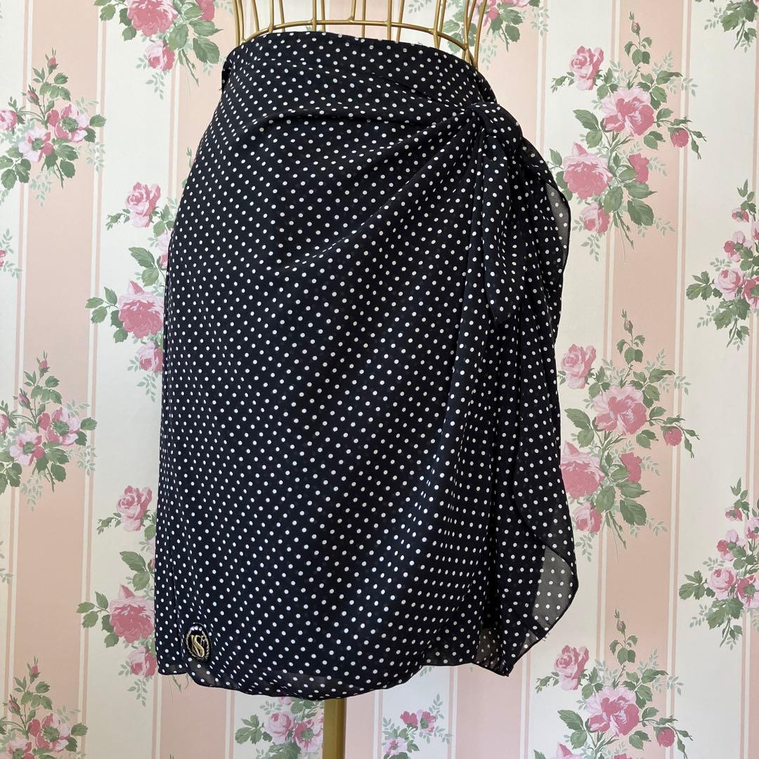 【バレンザ・ポー】　美品　ゴルフウェア　ブルゾン＆キュロットスカート　透け感