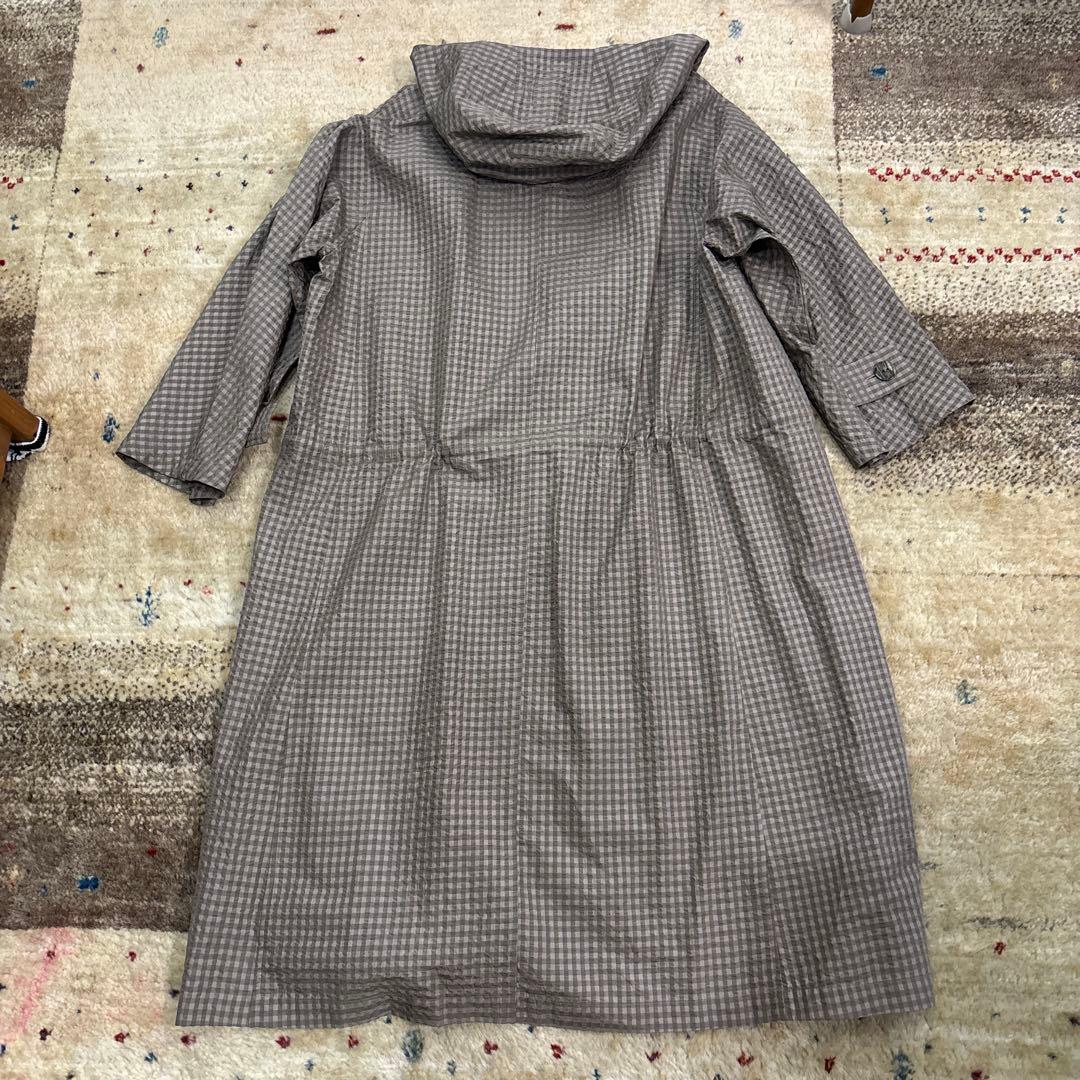 ヨーガンレール　コート　薄手　チェック柄　シルク100％