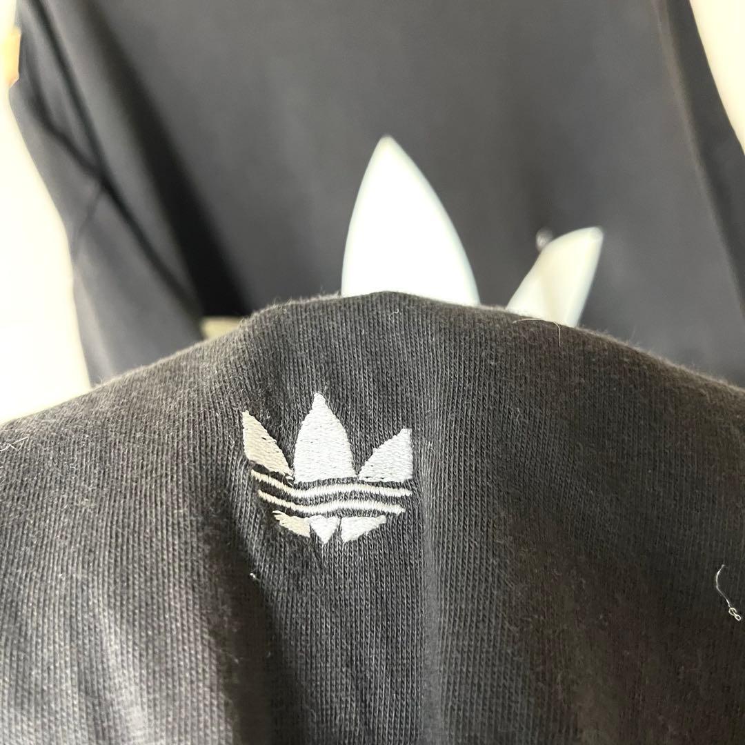 カナダ製 古着 90's アディダス 両面プリント ロンT Tシャツ 常田大希