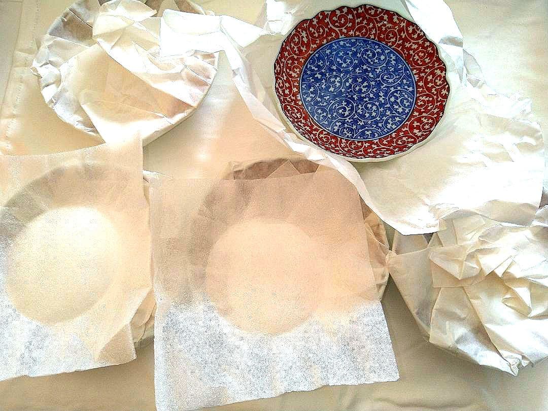 【未使用】有田焼 彌右衛門窯 赤染唐草 小皿 5枚 箱入り