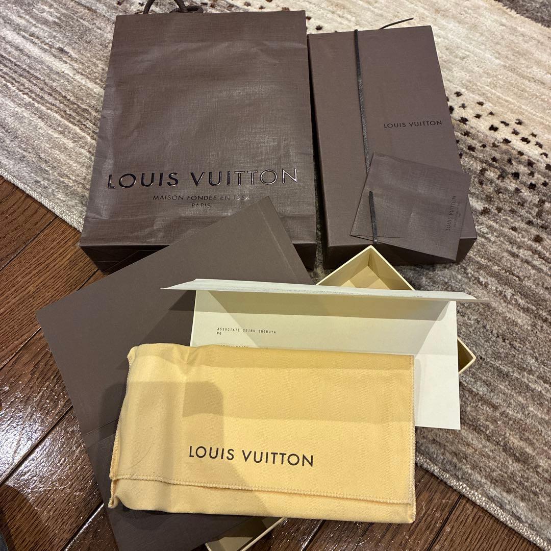 MatLOUIS VUITTON 長財布　黒　値下