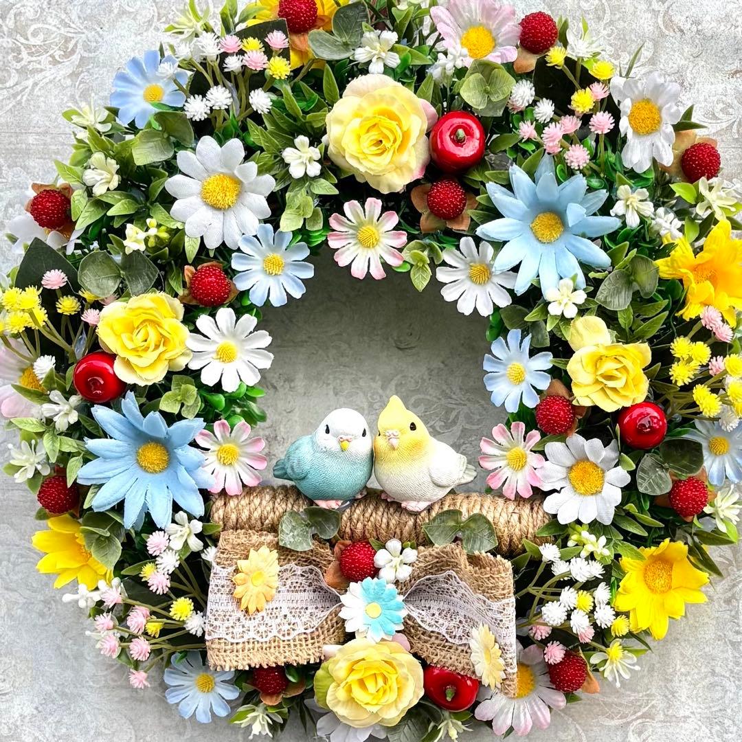 ソラ♡ハート型♡苺フルーツ　フラワーリース