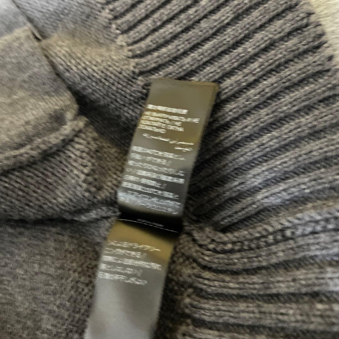 ZANONE / CHIOTO 5ゲージ スタンドカラー カーディガン グレイ