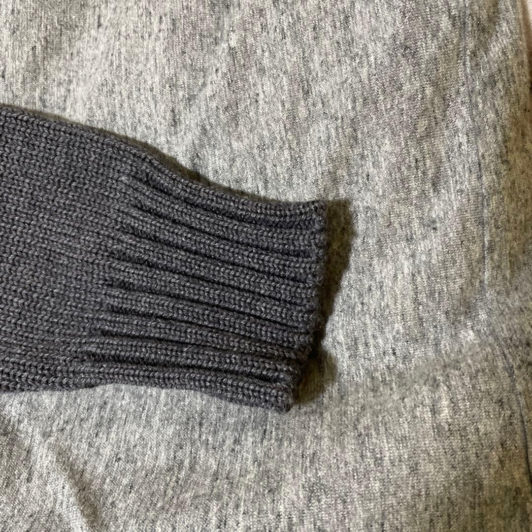 ZANONE / CHIOTO 5ゲージ スタンドカラー カーディガン グレイ