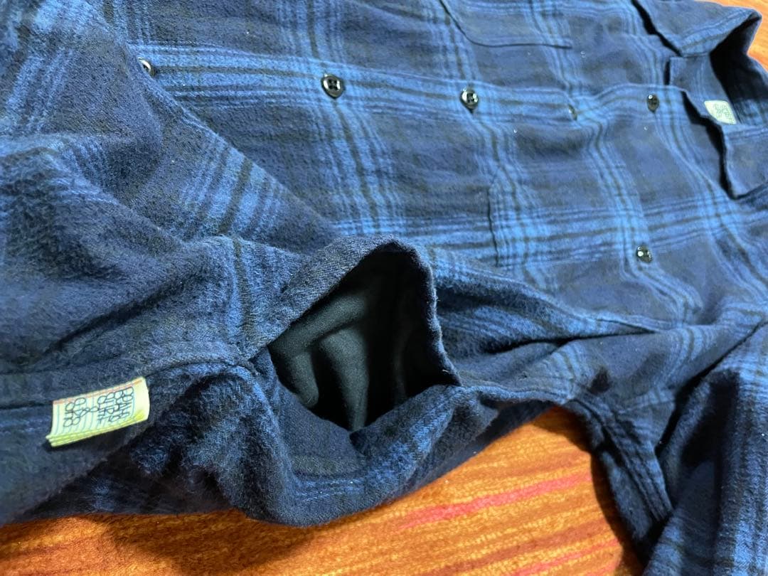 SSZ 552 TROOPS ネルシャツ ネイビー/ブルーチェック