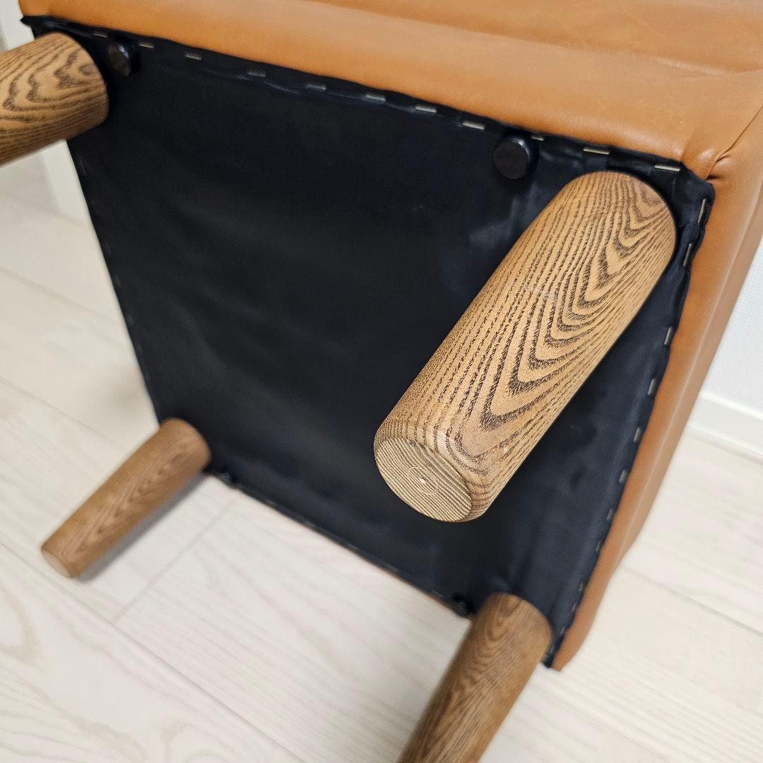 【送料込み】日本製 オットマン 合皮 レザー調 ブラウン