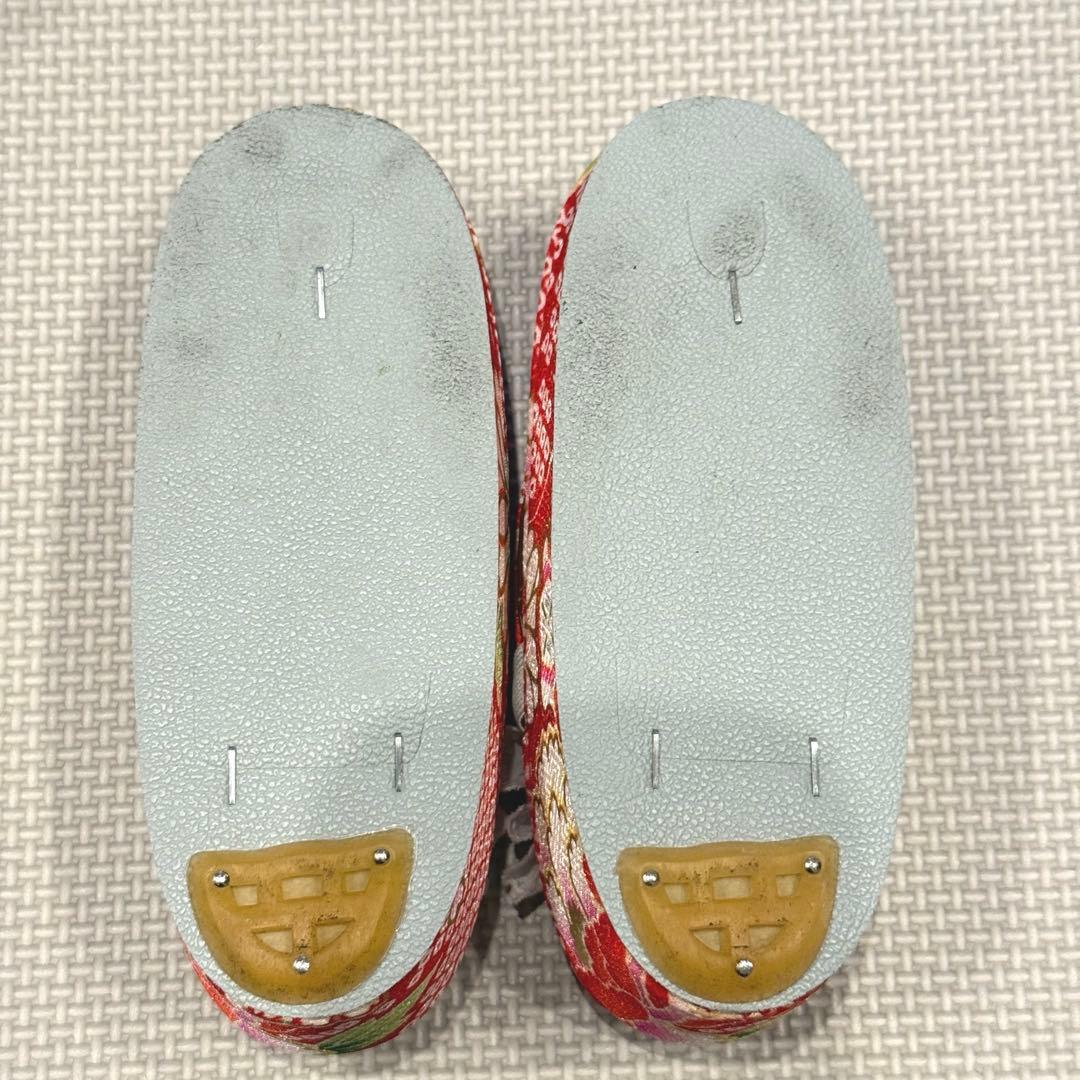 七五三　3歳　被布　フルセット　花柄　【おまけ　足袋、草履バンド付き】