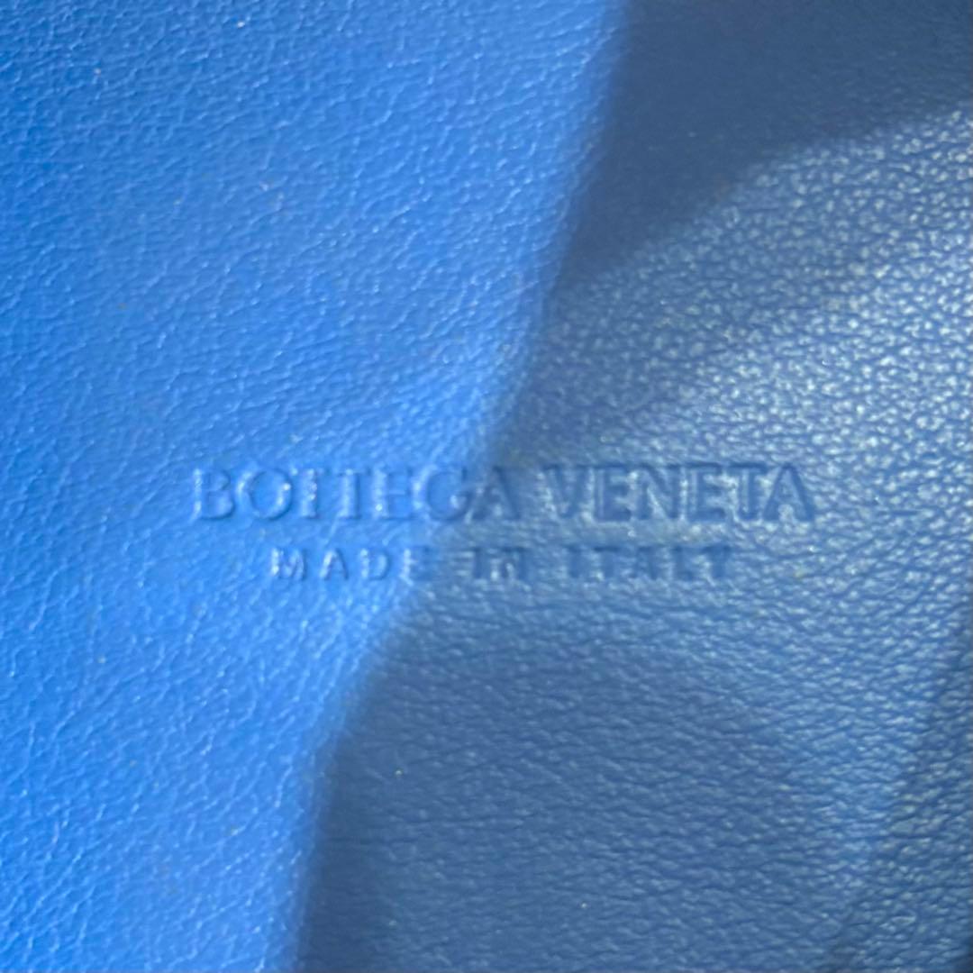 ボッテガヴェネタ ケース マキシ ブルー イントレチャート 小銭入れ