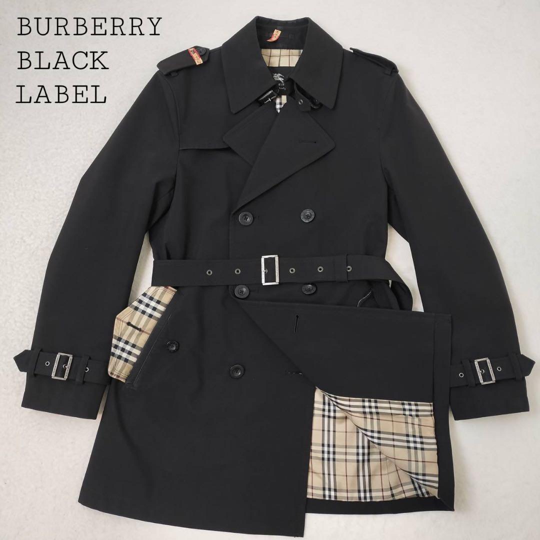 ✨美品✨　バーバリーブラックレーベル　トレンチコート　ダブル　ノバチェック　M