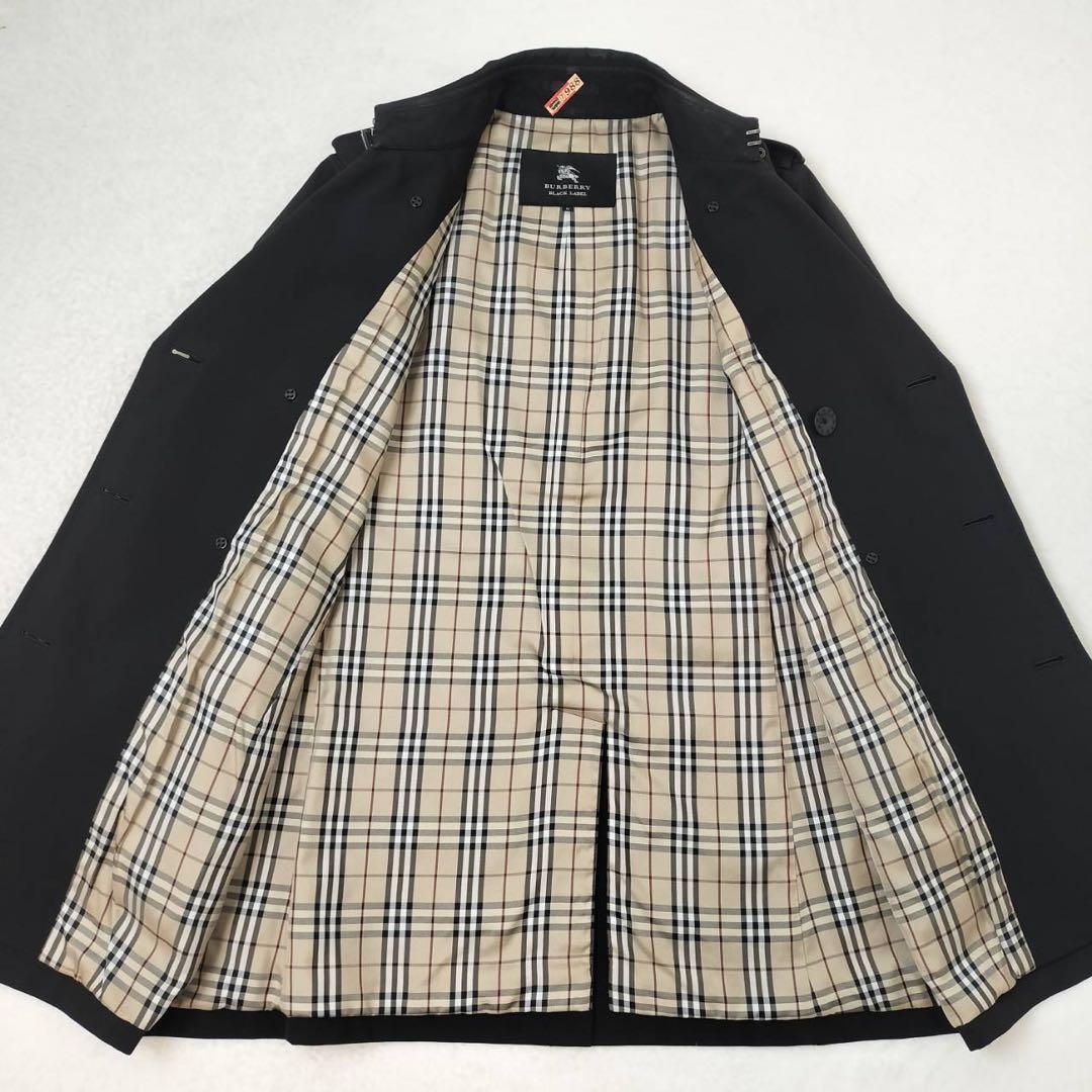 ✨美品✨　バーバリーブラックレーベル　トレンチコート　ダブル　ノバチェック　M