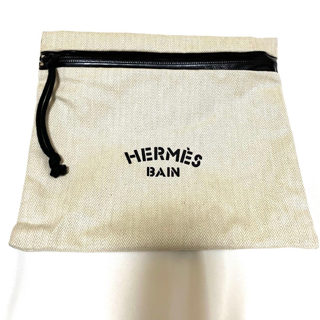 美品 エルメス ポーチ付き36 ワンピース 水着 スイムウェア HERMES
