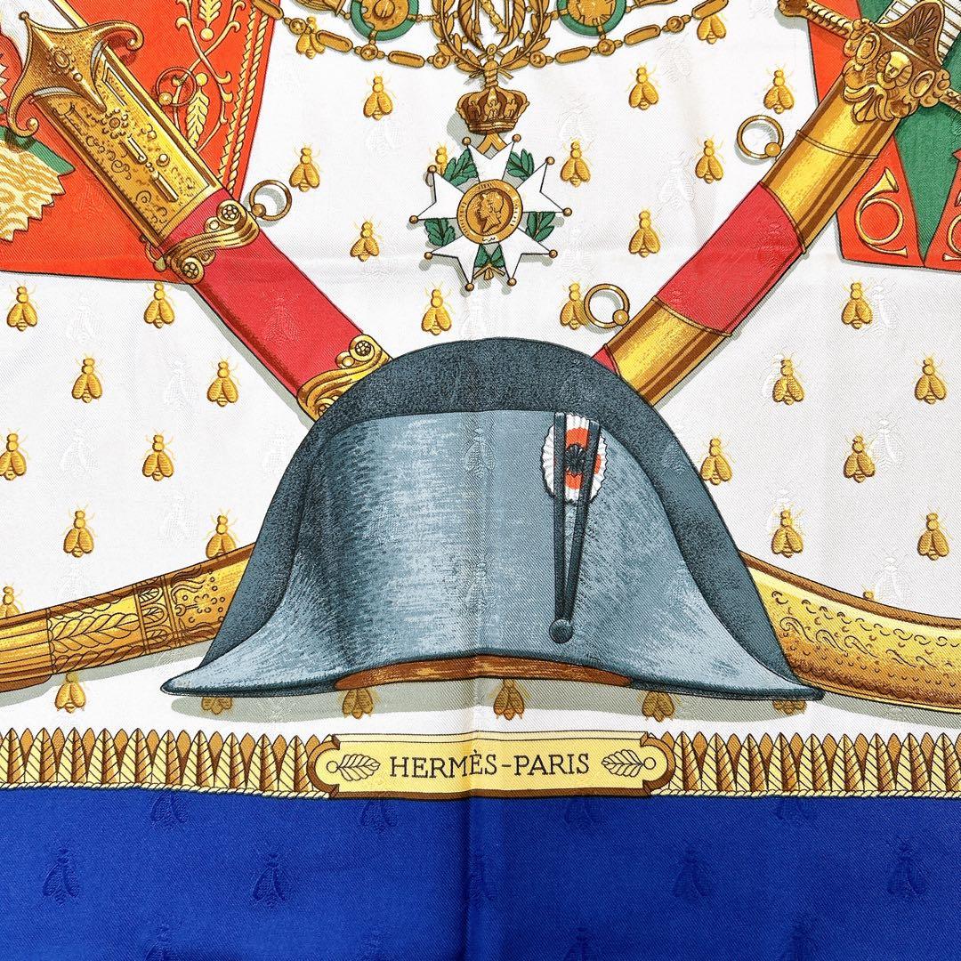 HERMES エルメス カレ90 NAPOLEON ナポレオン シルク100%