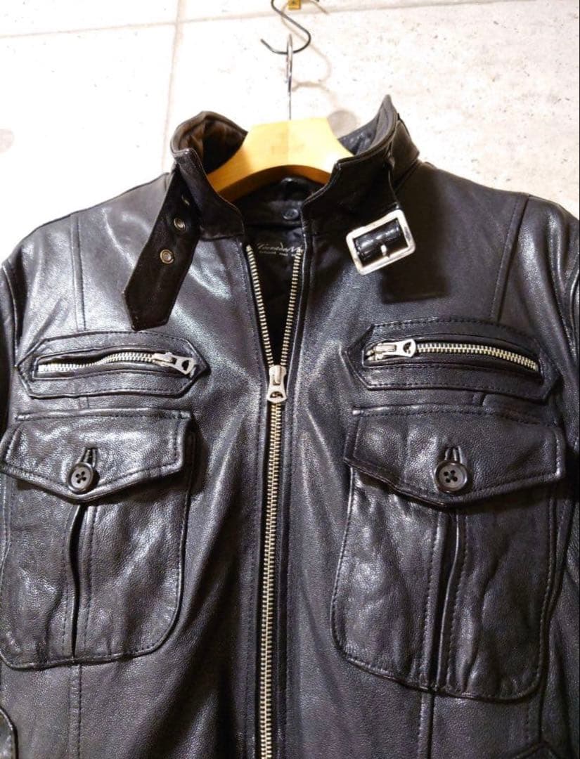 せ*様 【美品】TORNADO MART ゴートレザーシングルライダース