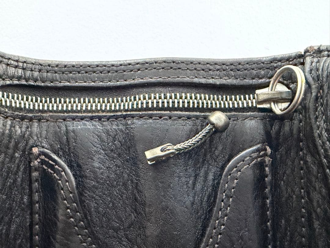 【正規品】クロムハーツ 3フォールド ウォレット クロスボタン　ブラック