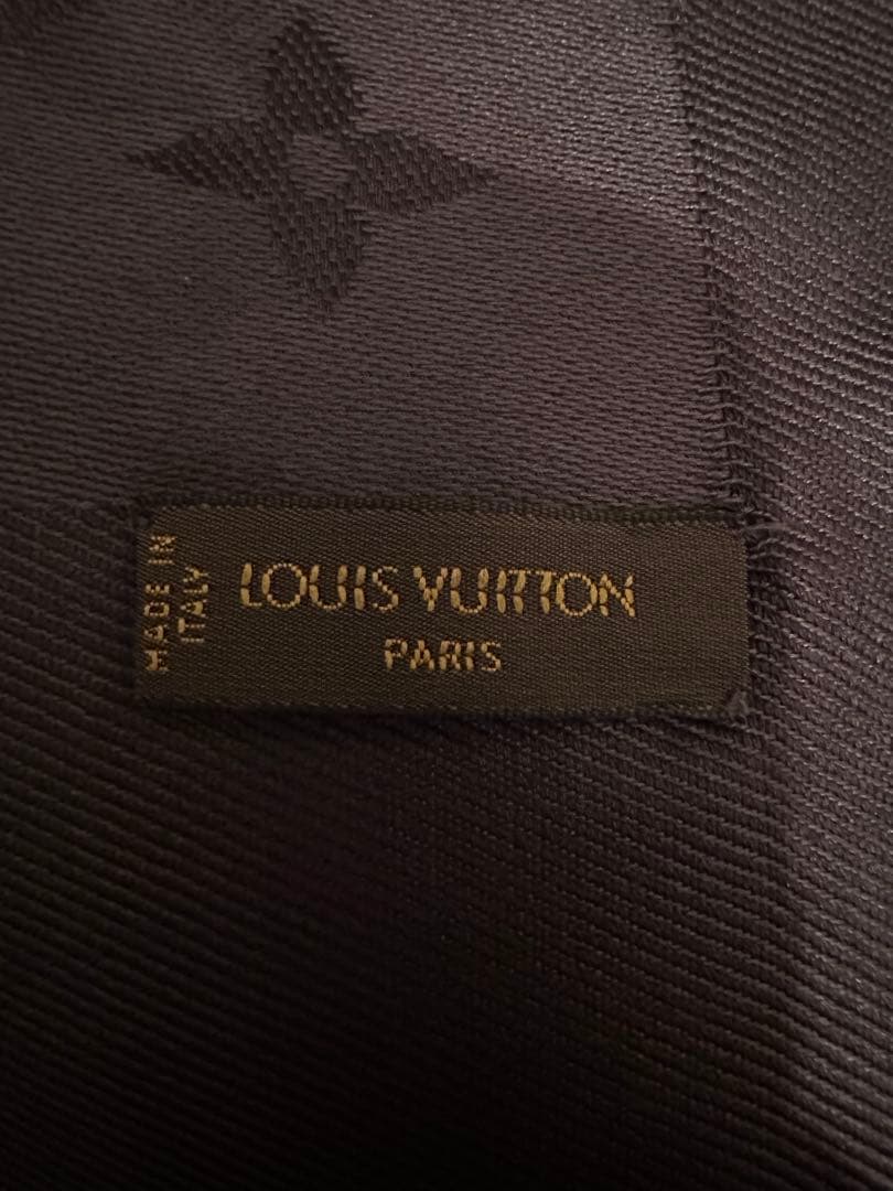 LOUIS VUITTON モノグラム ブラック グレー ストール ショール