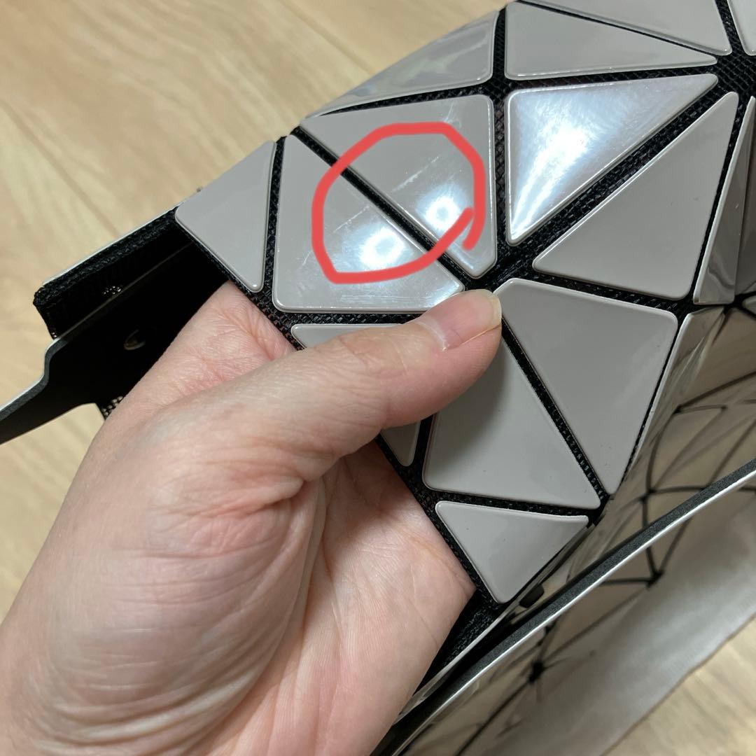 【未使用】BAOBAO バオバオイッセイミヤケ　大きいサイズトートバッグ グレー