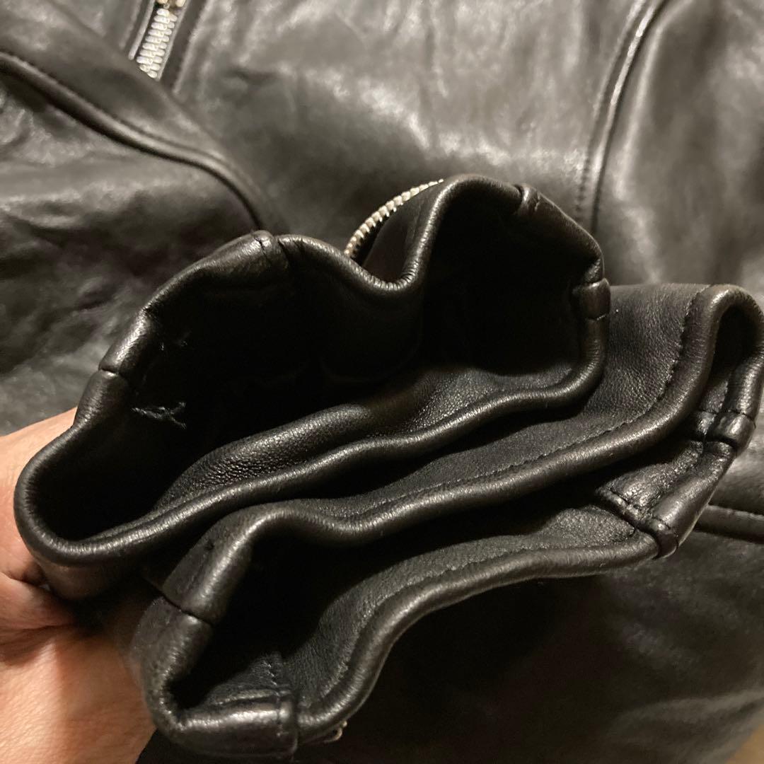 希少・美品　schott　レザージャケット シングルライダース 羊革