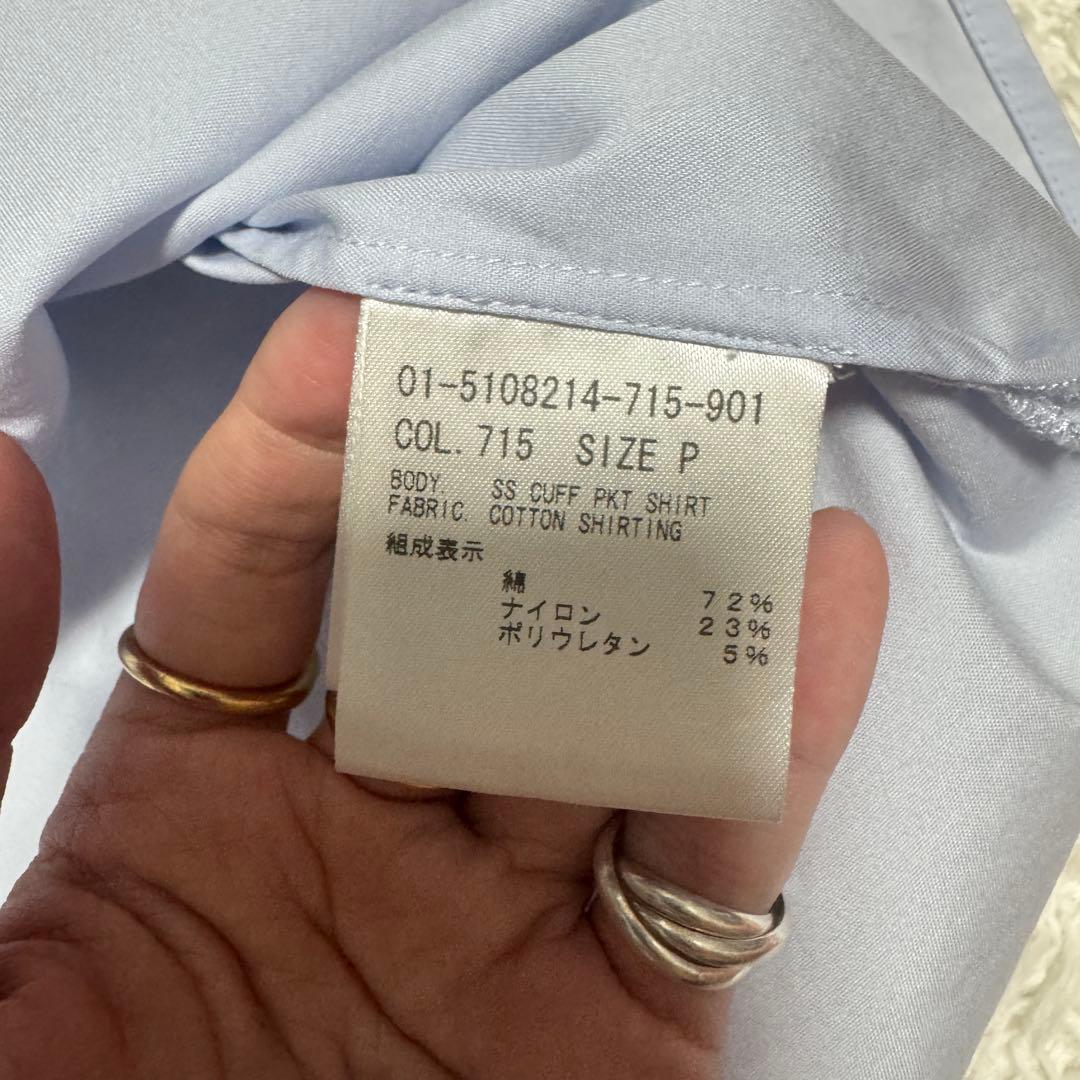 25年 theory Cotton Shirting SS CUFF SHIRT