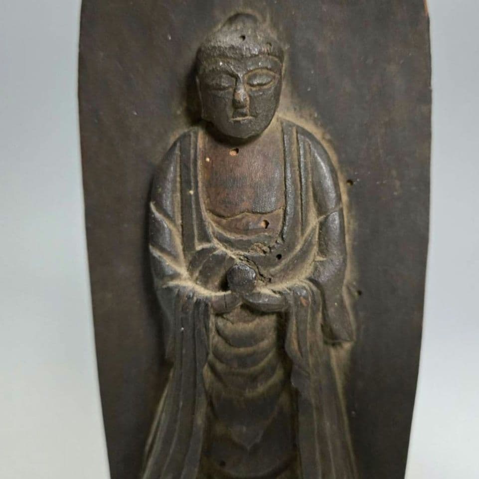 24-1276 薬師如来立像　木彫　仏像