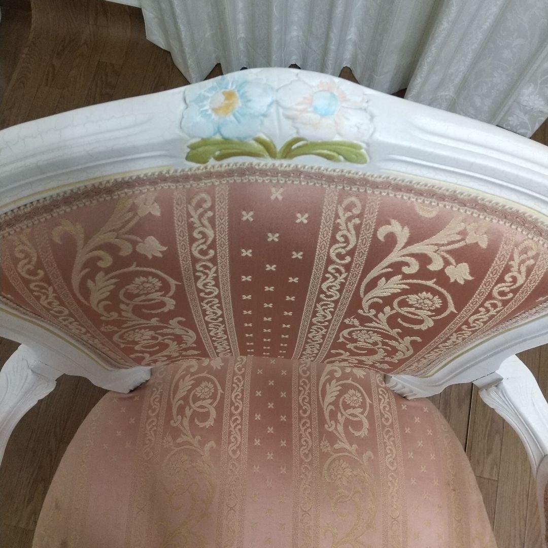ロココ調　アームチェア　お姫様チェアー　アンティーク風