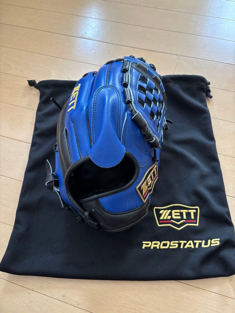 ZETT PROSTATUS 軟式グローブ 青