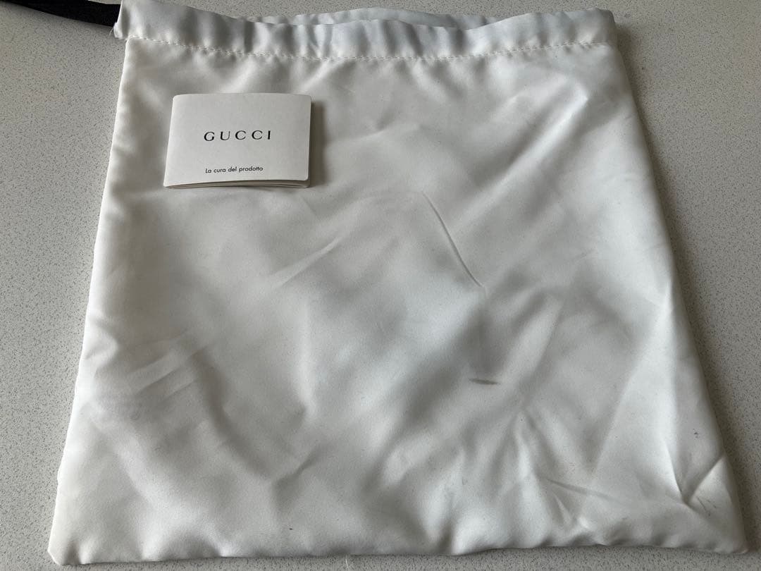 GUCCI 花柄レザーベルト 保存袋付き