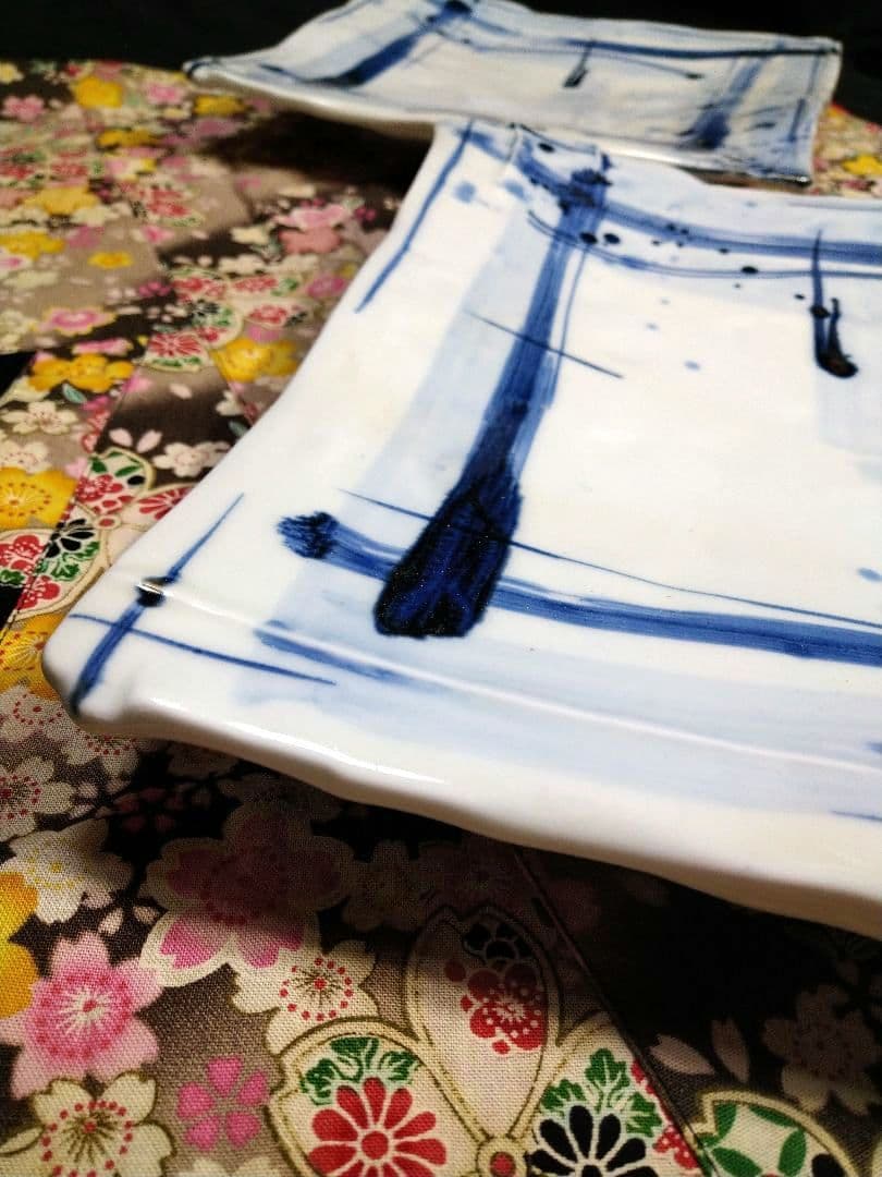 ブロが選ぶ【高級皿・人気・大崎 庄右衛門作】デザイン【扇型超特大皿】１皿