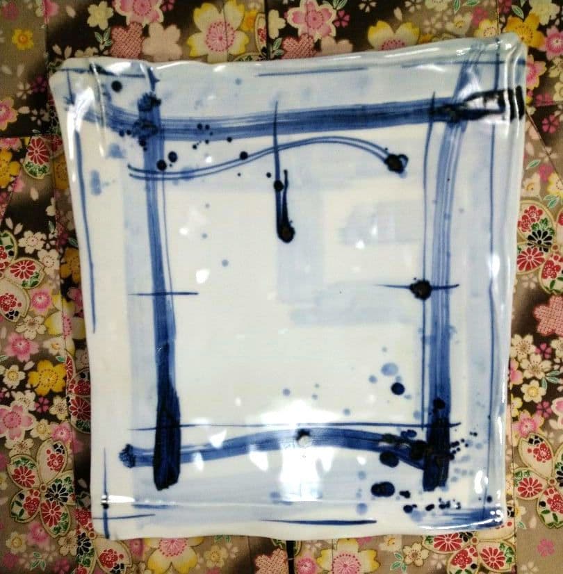 ブロが選ぶ【高級皿・人気・大崎 庄右衛門作】デザイン【扇型超特大皿】１皿