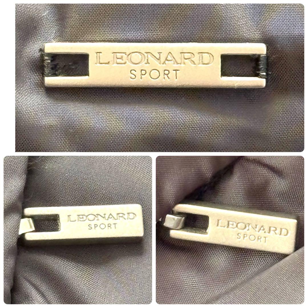大きいサイズ　希少　LEONARD　リバーシブル　ロングダウンコート　花柄　L