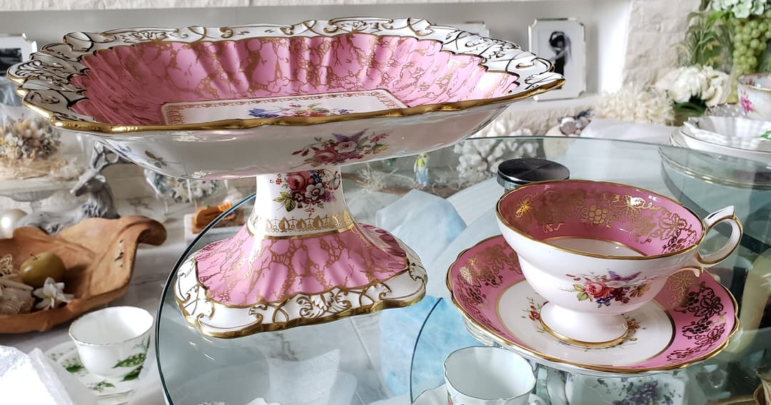 画像確認用 ハマースレイ ハワードスプレイ ピンク アンティーク