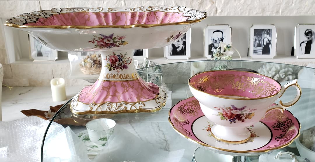 画像確認用 ハマースレイ ハワードスプレイ ピンク アンティーク