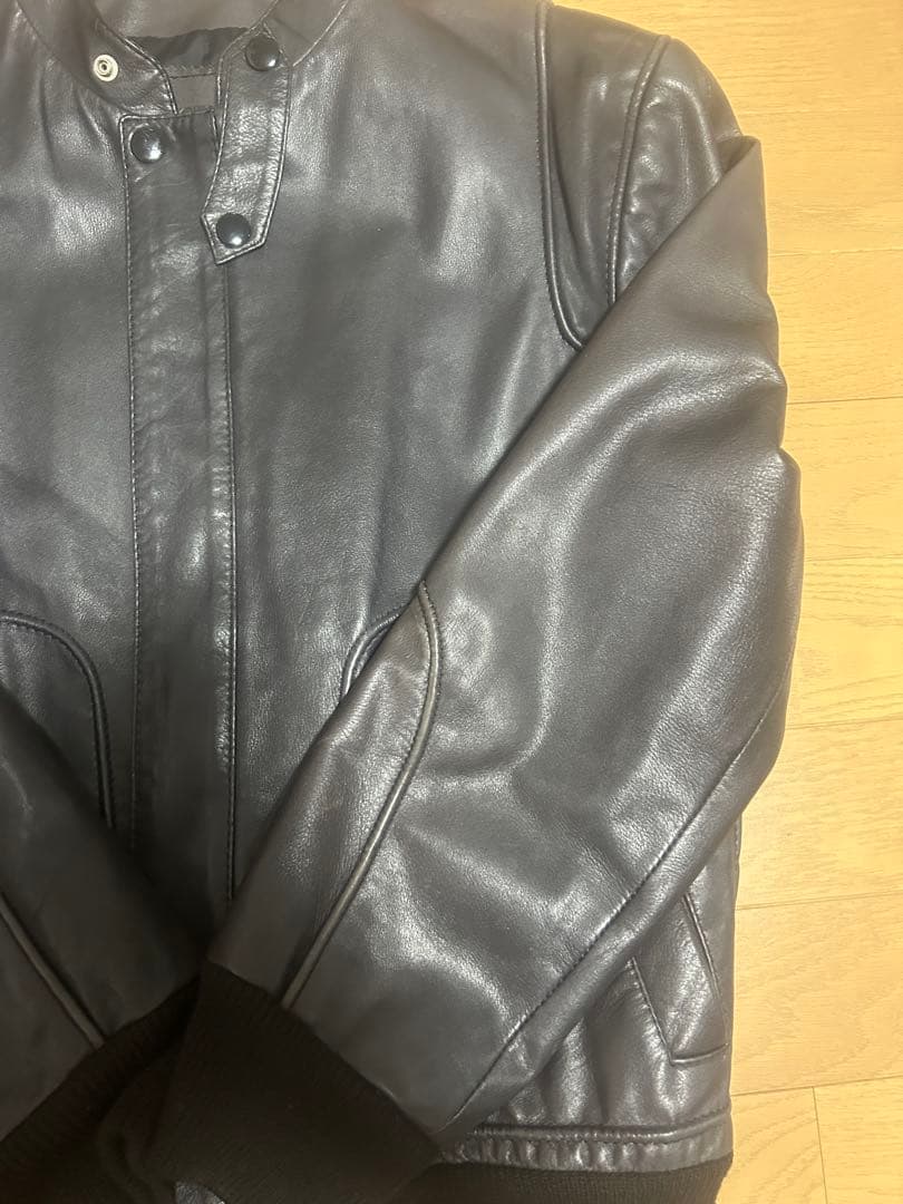 最安値GUCCIレザージャケット80-90s