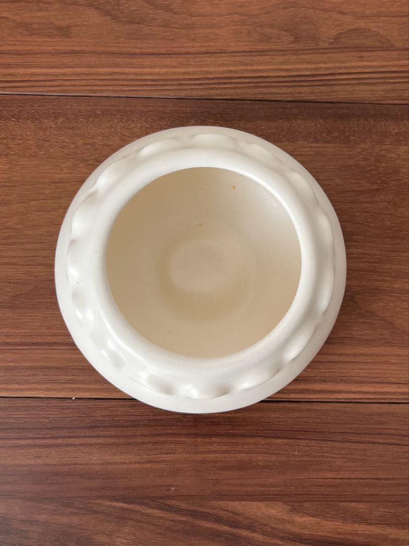 【美品　カッシーナ】サヤスカ 陶磁器 花瓶 オブジェ ボウル アイボリー