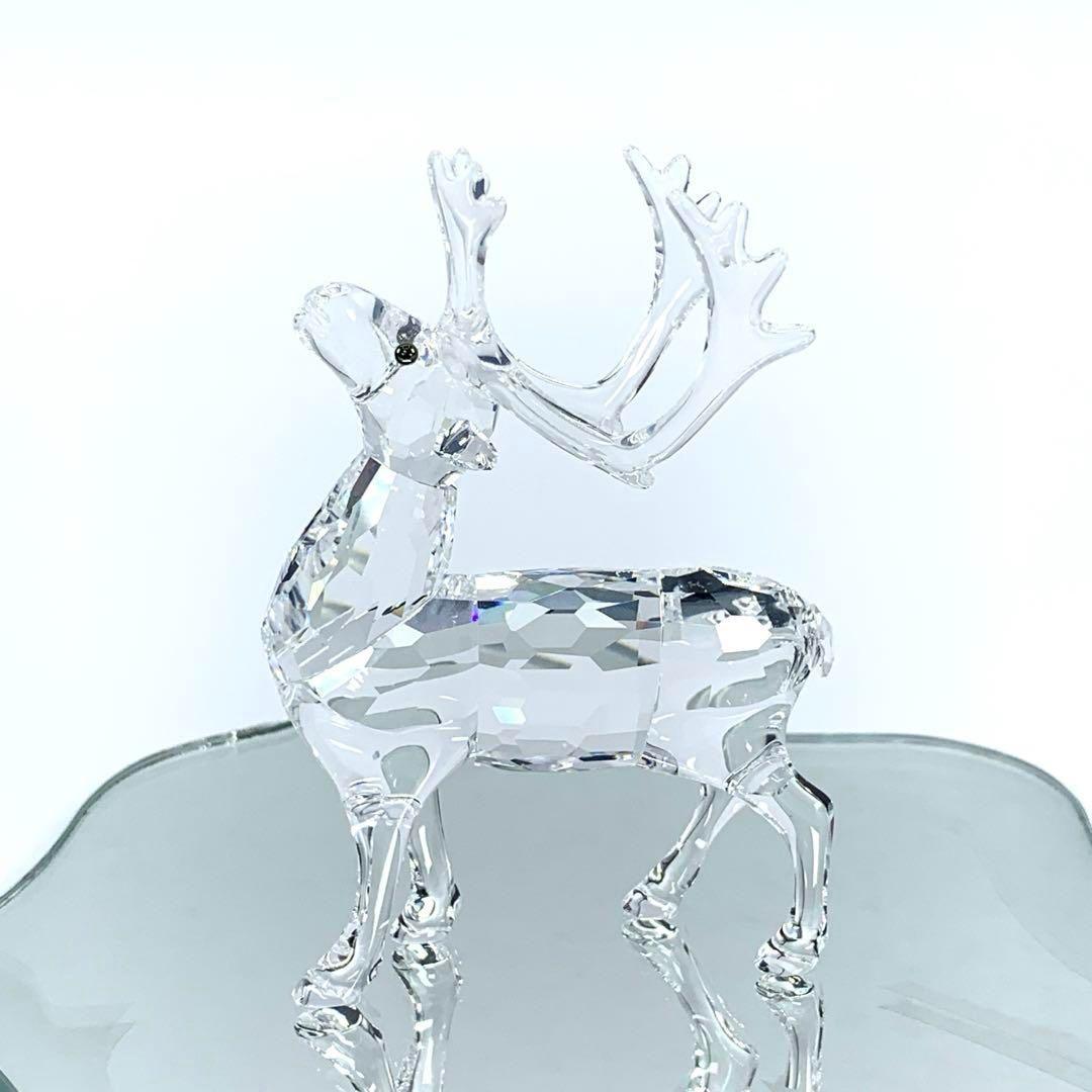 SWAROVSKI スワロフスキー トナカイ クリスタル 台座付き クリスマス