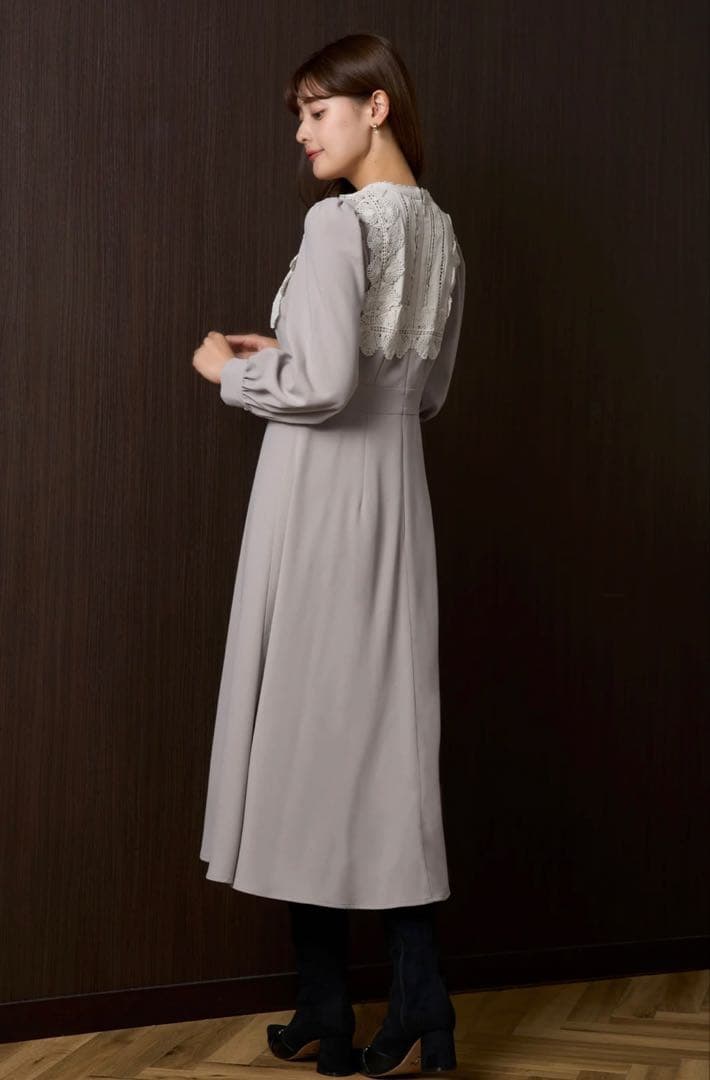 ワンピース Le Grand Midi Dress -rose beige-