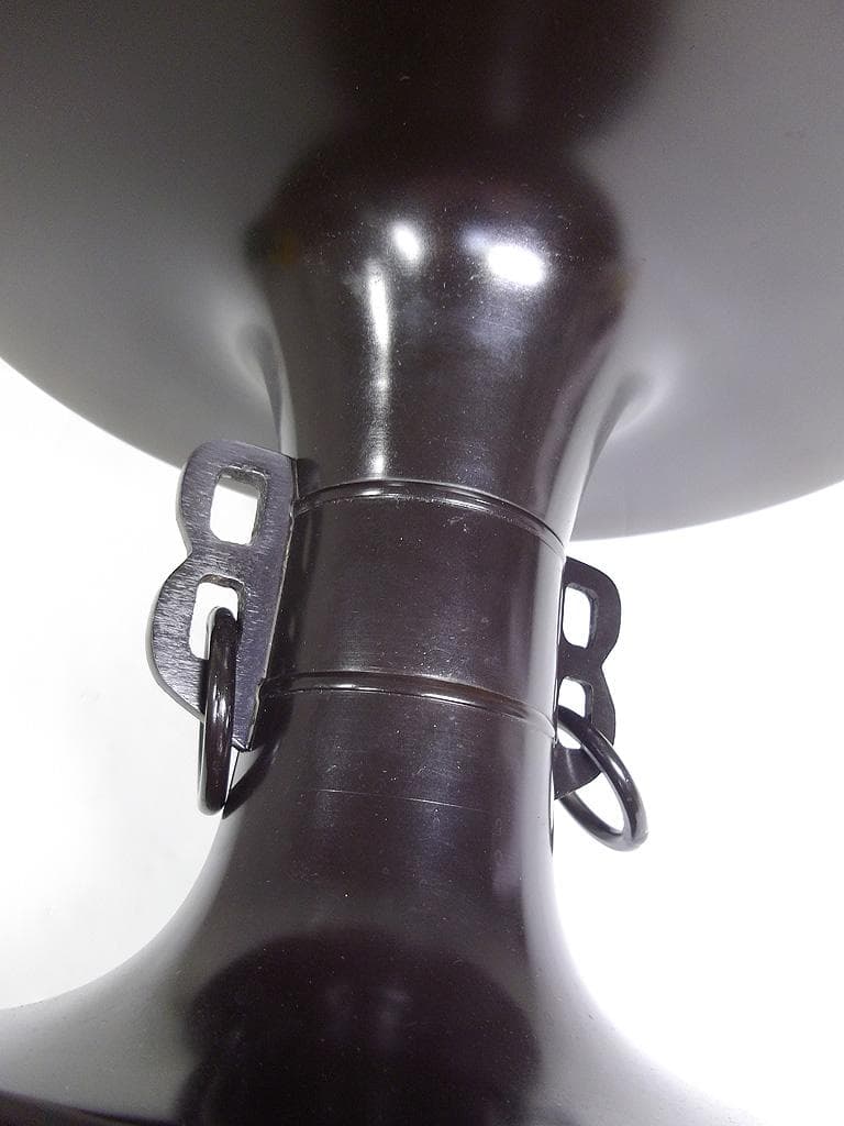 華道 唐銅製薄端 花瓶 双耳遊鐶 花器 立花 広口花瓶 池坊