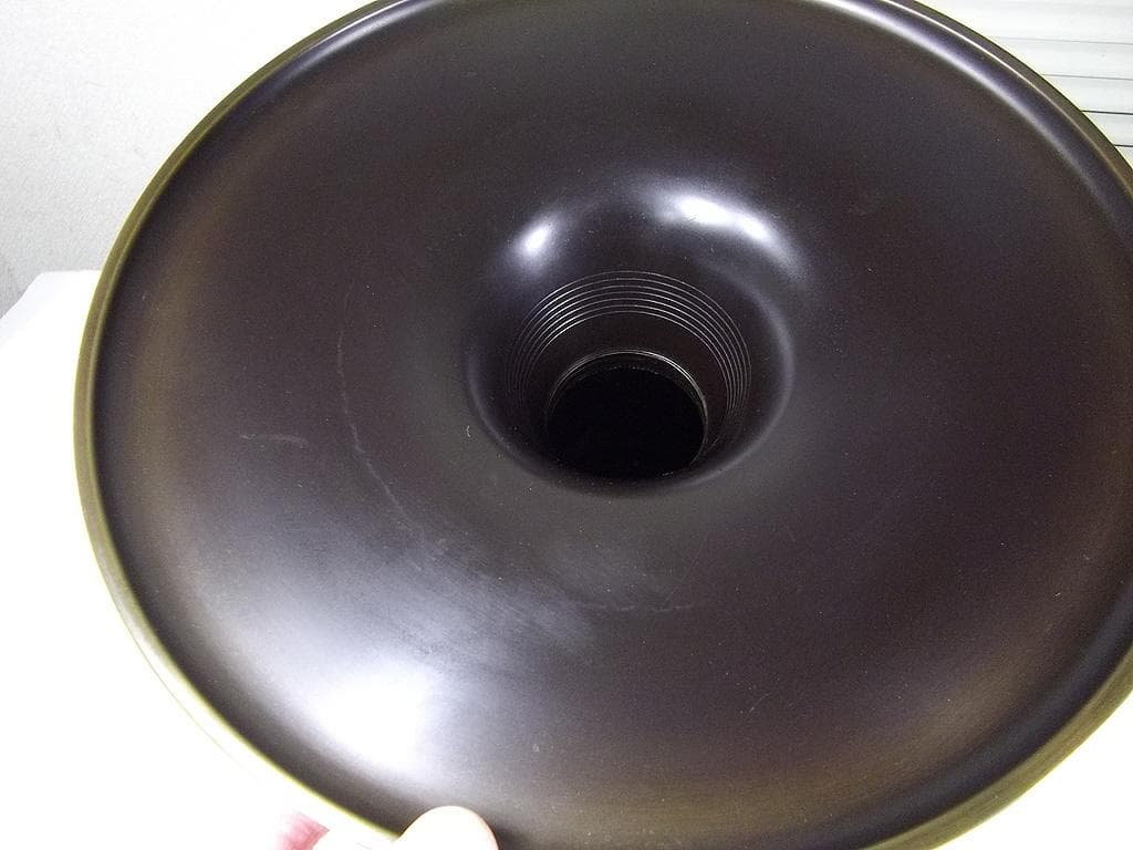 華道 唐銅製薄端 花瓶 双耳遊鐶 花器 立花 広口花瓶 池坊