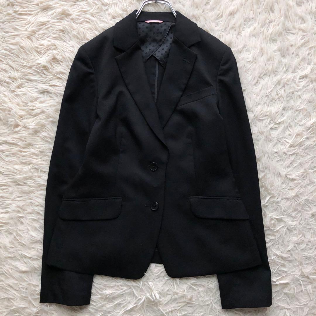 【近年 極美品 ３点セット 】エヌラインプレシャス　スーツ　黒　L ストレッチ